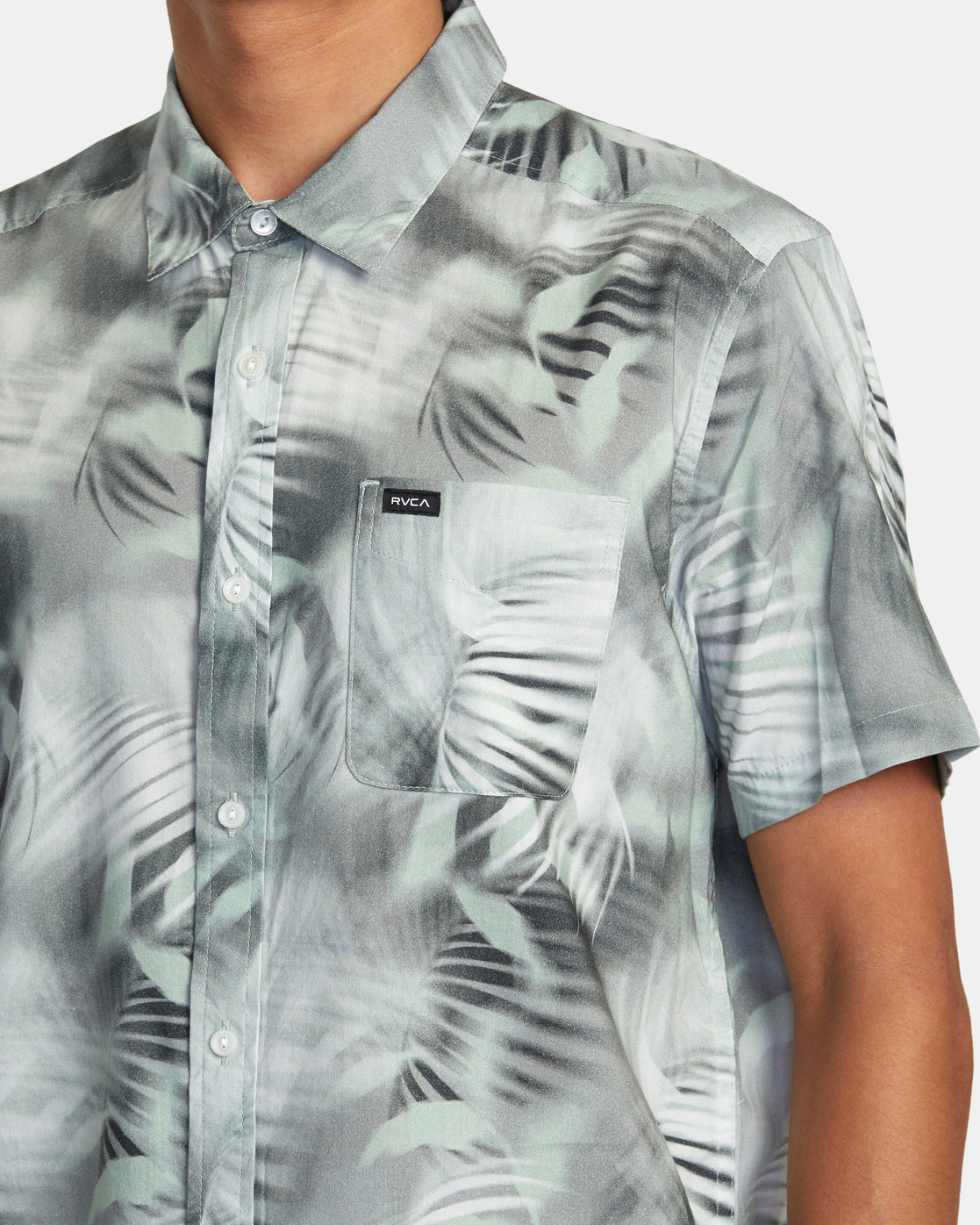RVCA Spray Palm SS Woven GHZ S