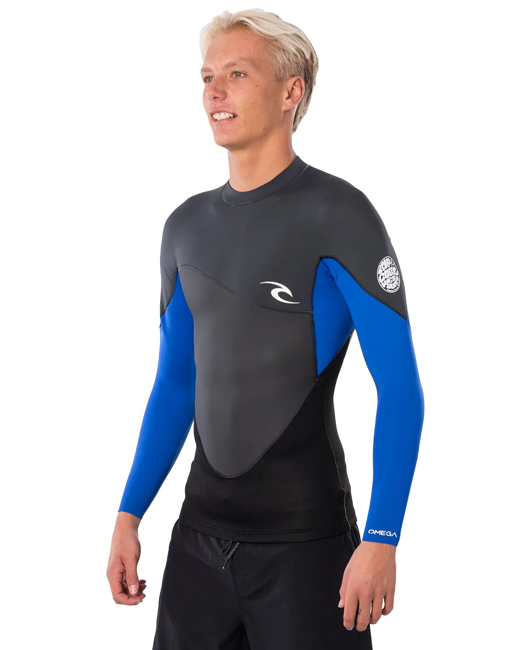 Rip Curl Omega 1.5mm LS Wetsuit Jacket BLU-Blue XXL