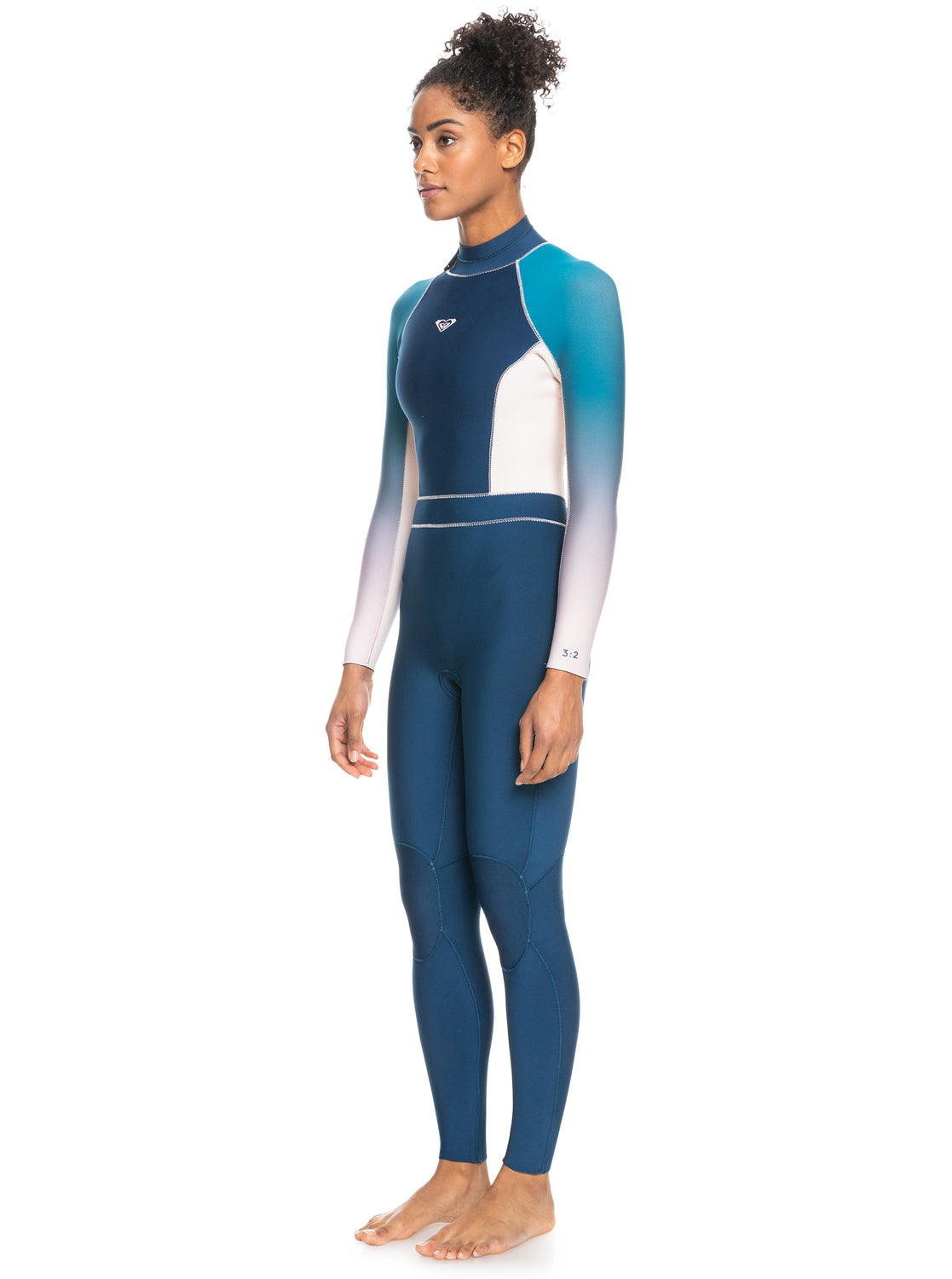 Roxy Rise Collection 3/2mm Back Zip Womens Fullsuit BQP0-Iodine Blue 10