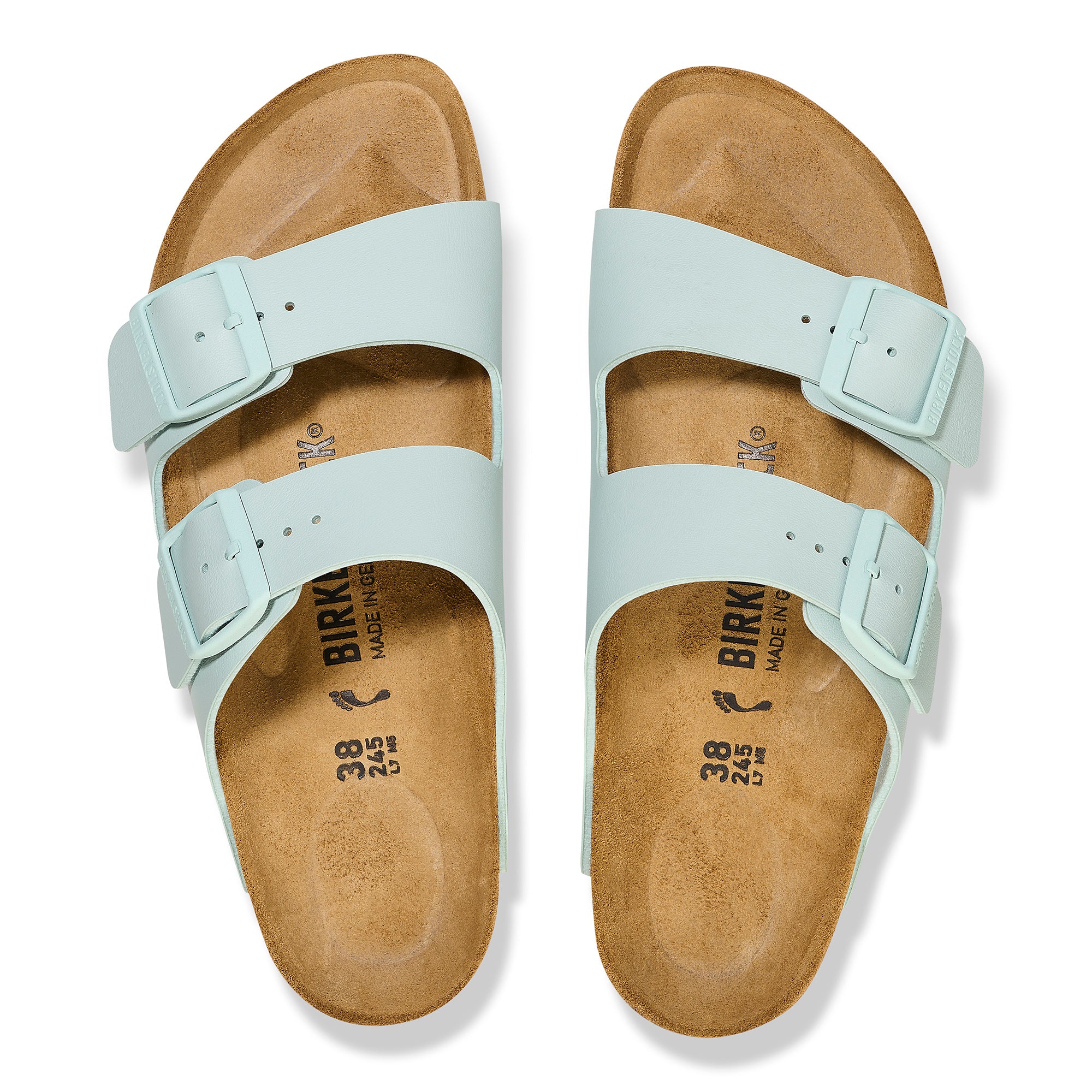 Birkenstock Arizona Womens Sandal Birko-Flor-Surf Green 7