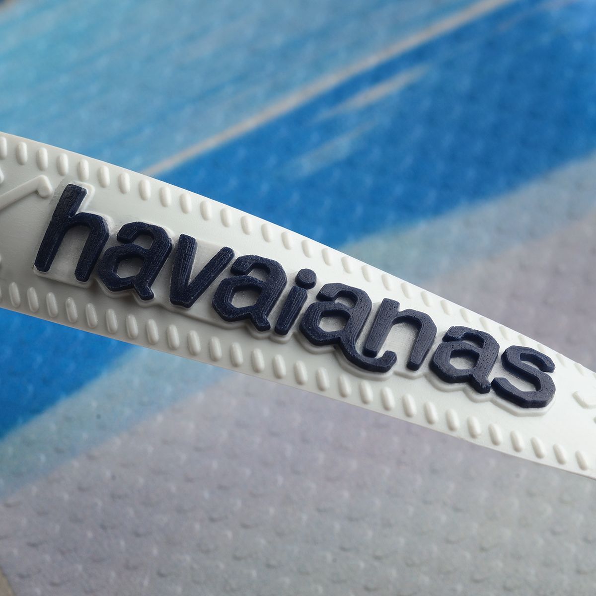 Havaianas Hype Mens Sandal 0175-White-White-Navy Blue 11