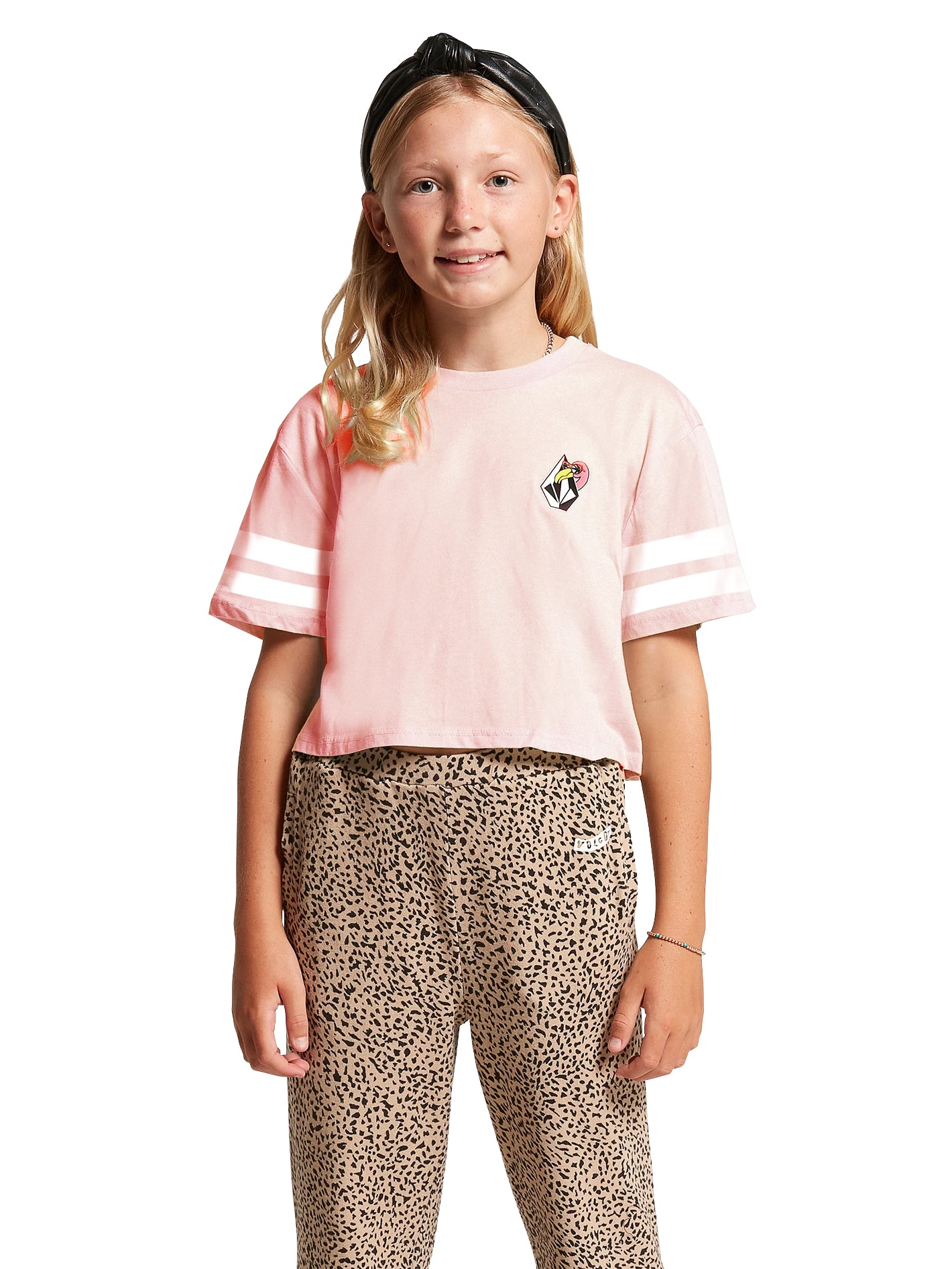 Volcom Truly Stoked Girls Tee  PNK L