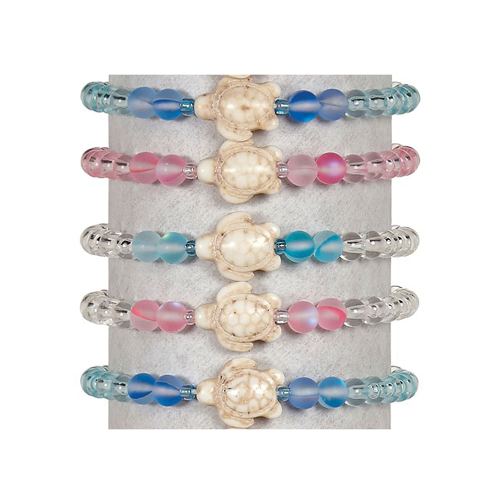 WAVE & PALMS ADJ. BR W/CLEAR BD-H'LITE TUR