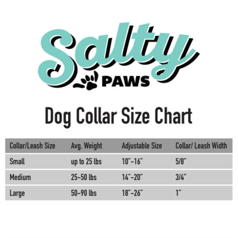Salty Paws Surfing Dog Collar | Designs for Beach Dogs, Floral, Fishing, Surfing, Hawaiian, Pink Floral M