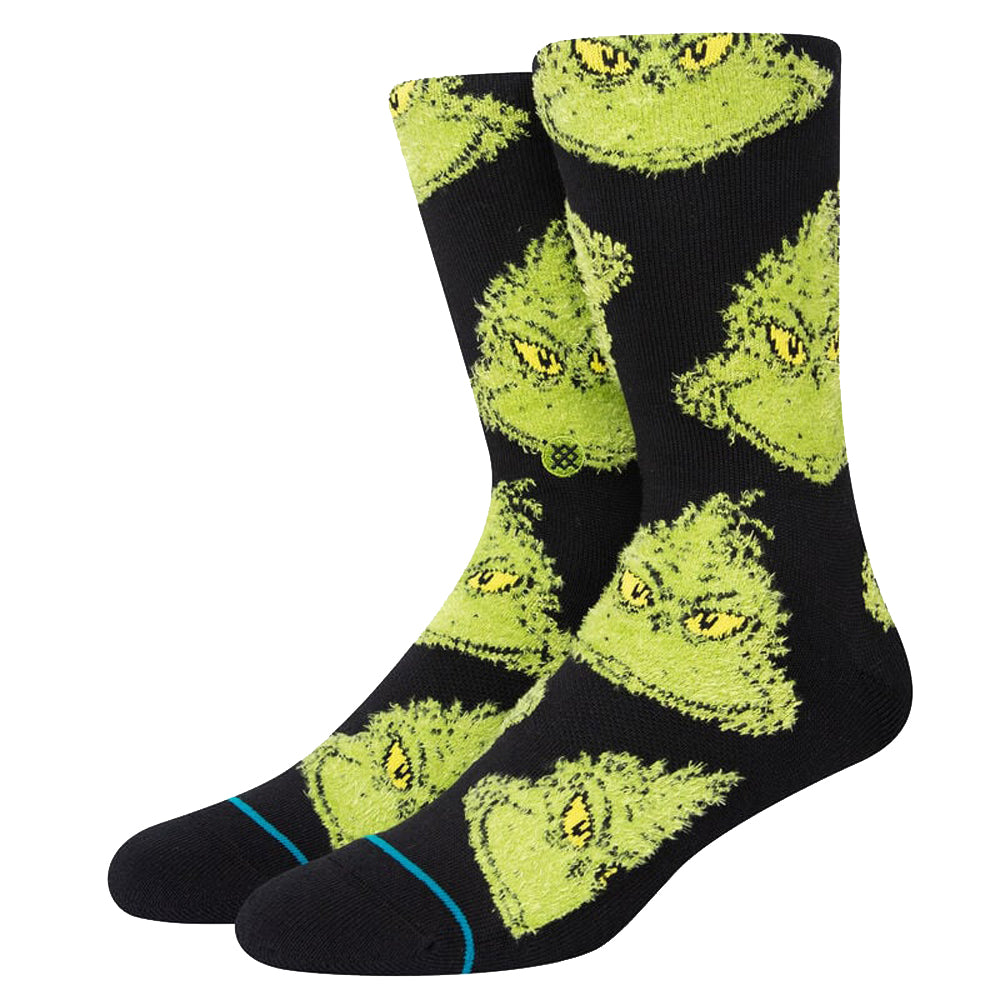 Stance Mean One Crew Sock Black L