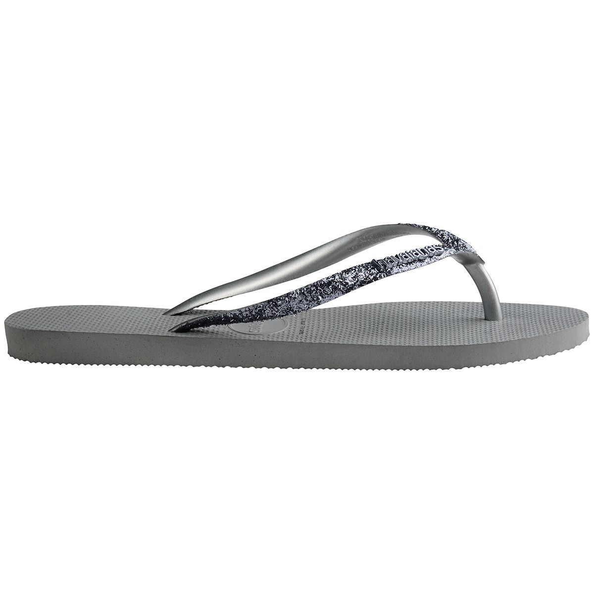 Havaianas Slim Glitter 2 Womens Sandal 5178-Steel Grey 6