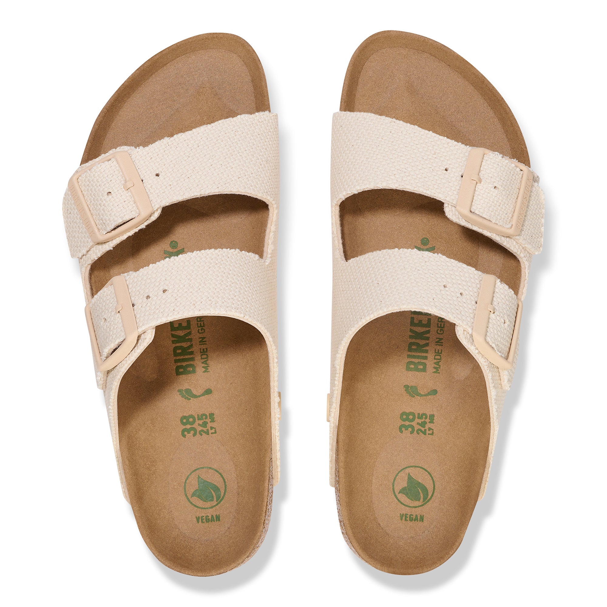 Birkenstock Arizona Womens Sandal Birko-Flor-Eggshell 6