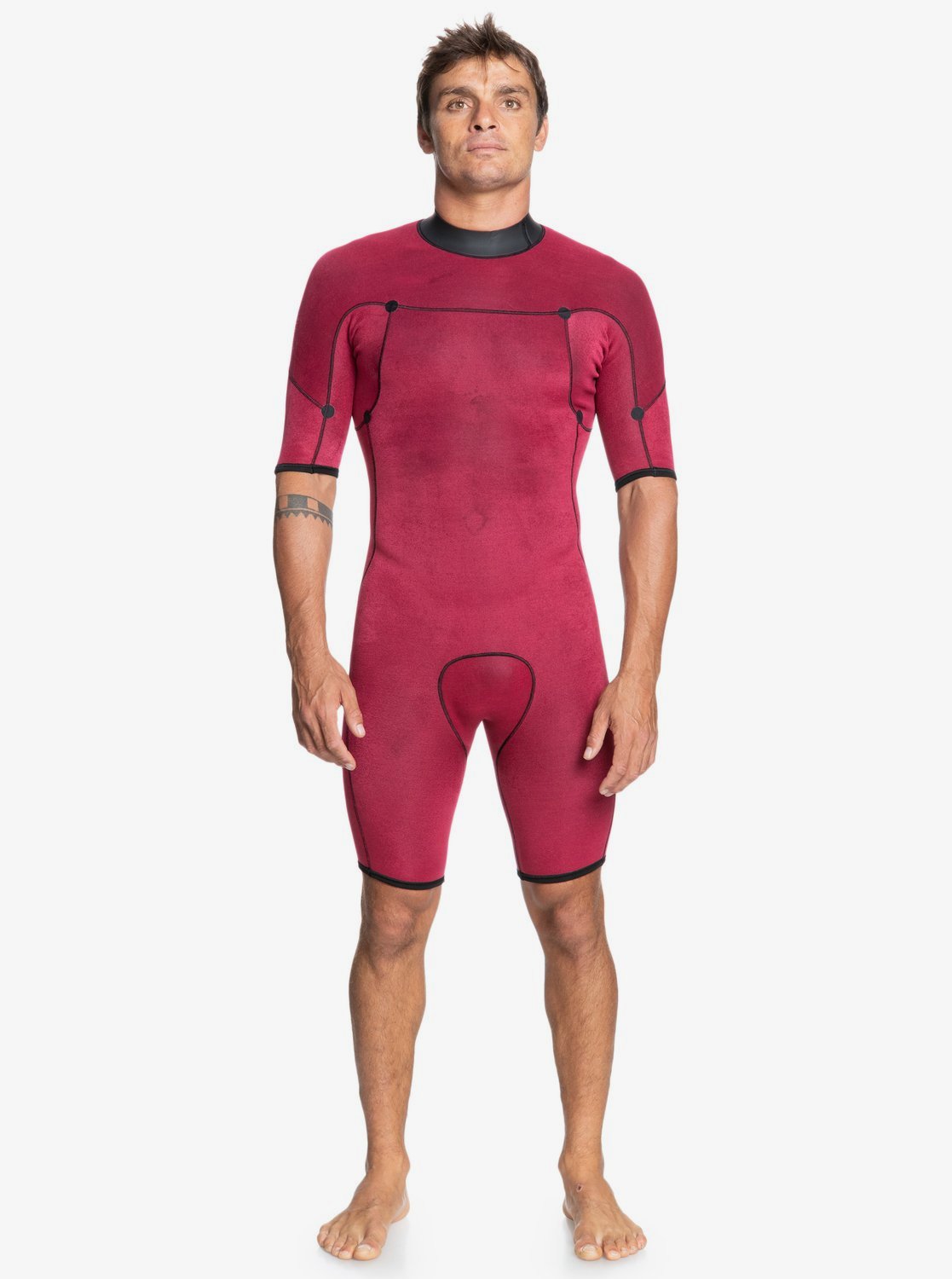 Quiksilver Everyday Sessions 2/2mm SS Back Zip Springsuit KVD0-Jet Black XL