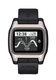 Nixon The High Tide Watch 625-Silver-Black