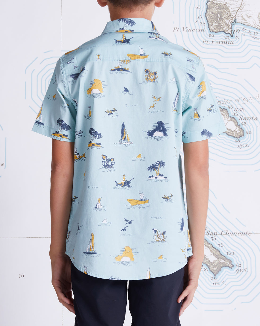 Salty Crew Layday Boys SS Woven AQ M