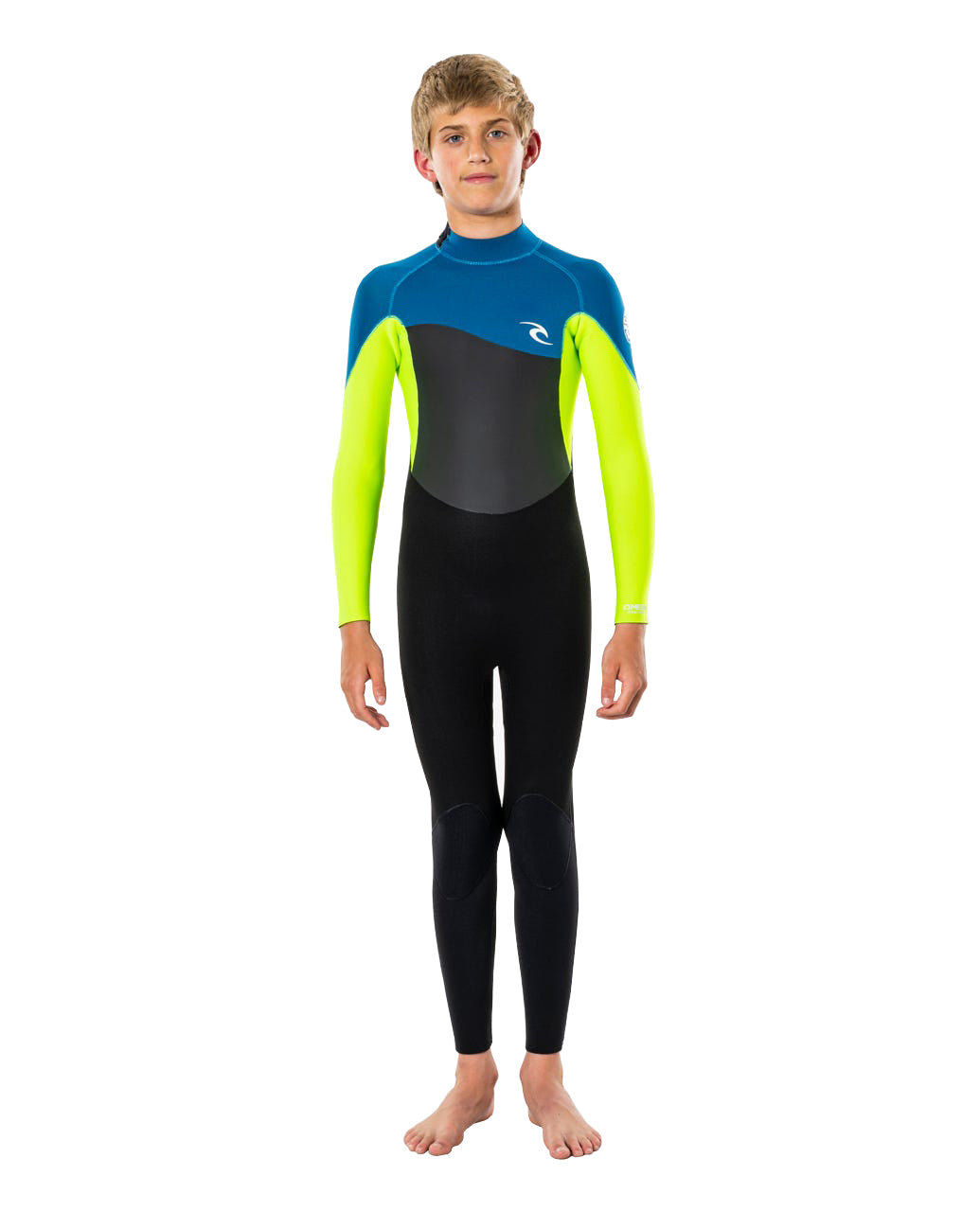 Rip Curl Omega 3/2mm Boys Fullsuit 8915-Neon Lime 14