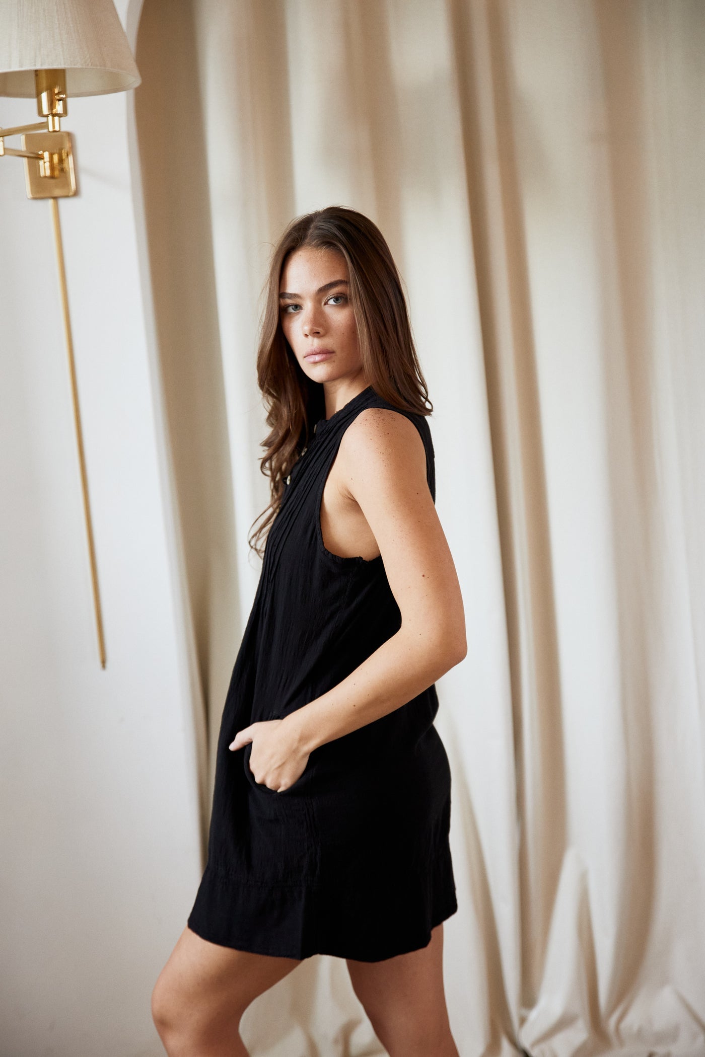 Blanco Suza Mini Dress Black L