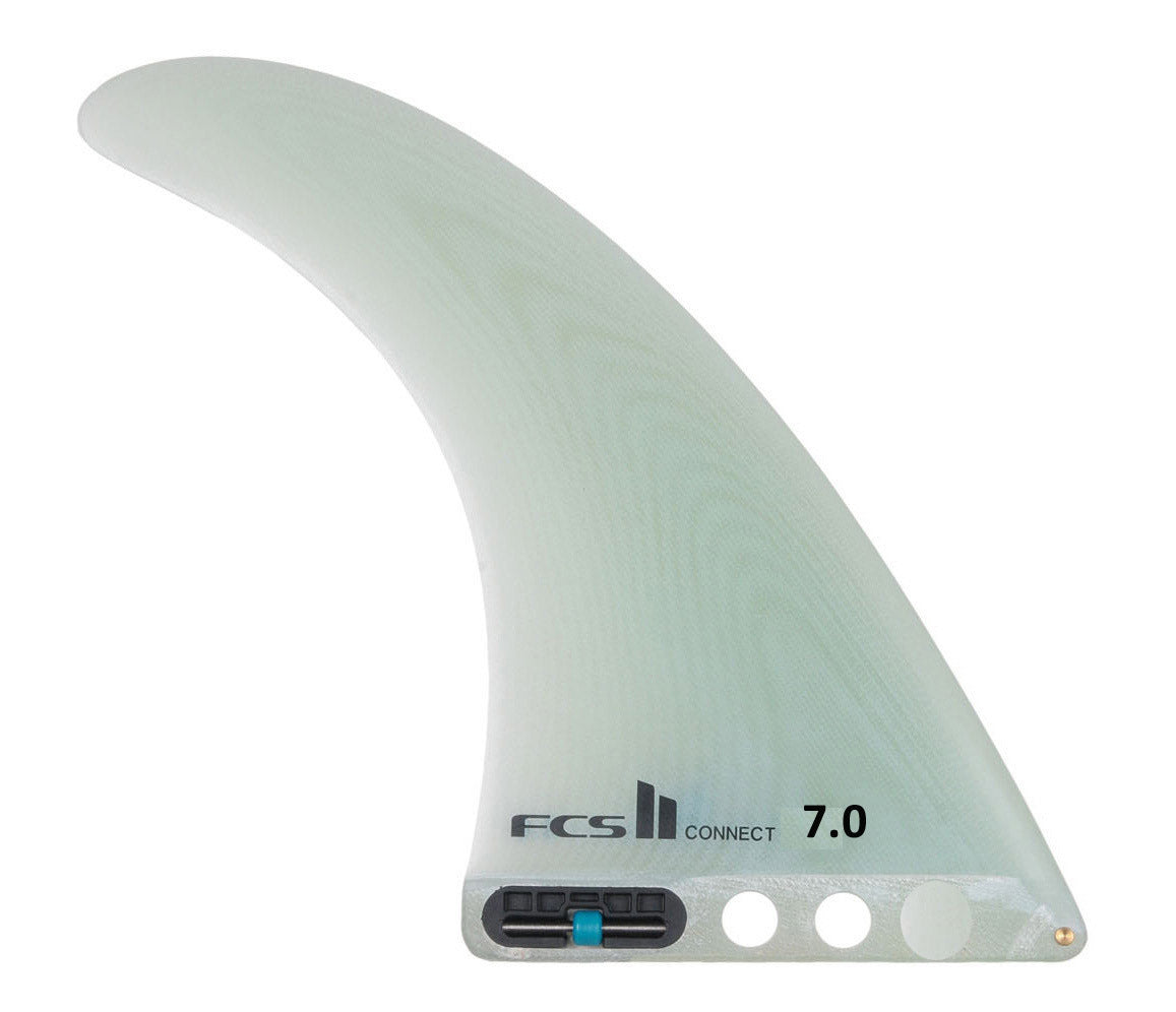 FCS 2 Connect PG Longboard Fin Clear 7in