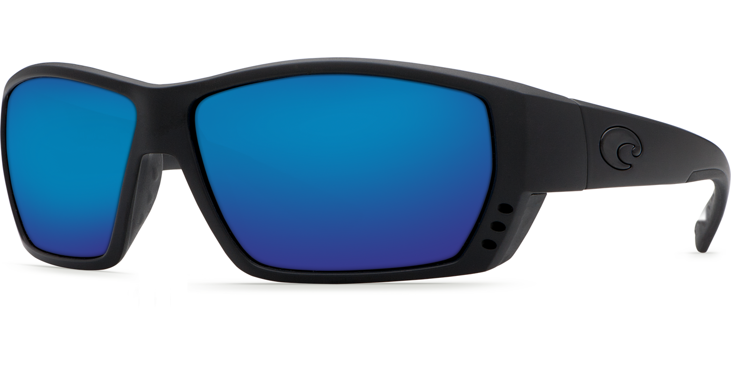 Costa Del Mar Tuna Alley Sunglasses Blackout Blue Mirror 580G