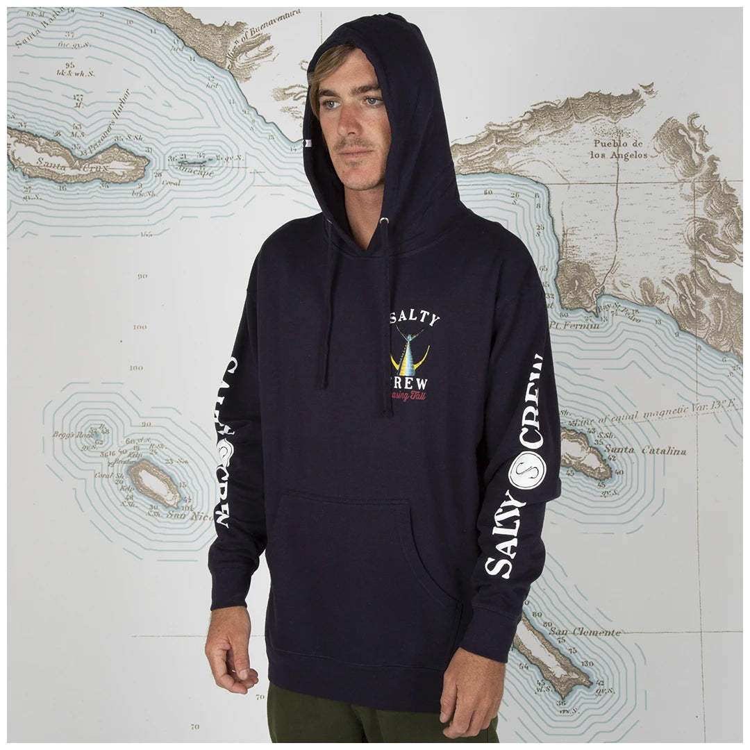Salty Crew Tailed Hood Fleece Navy M