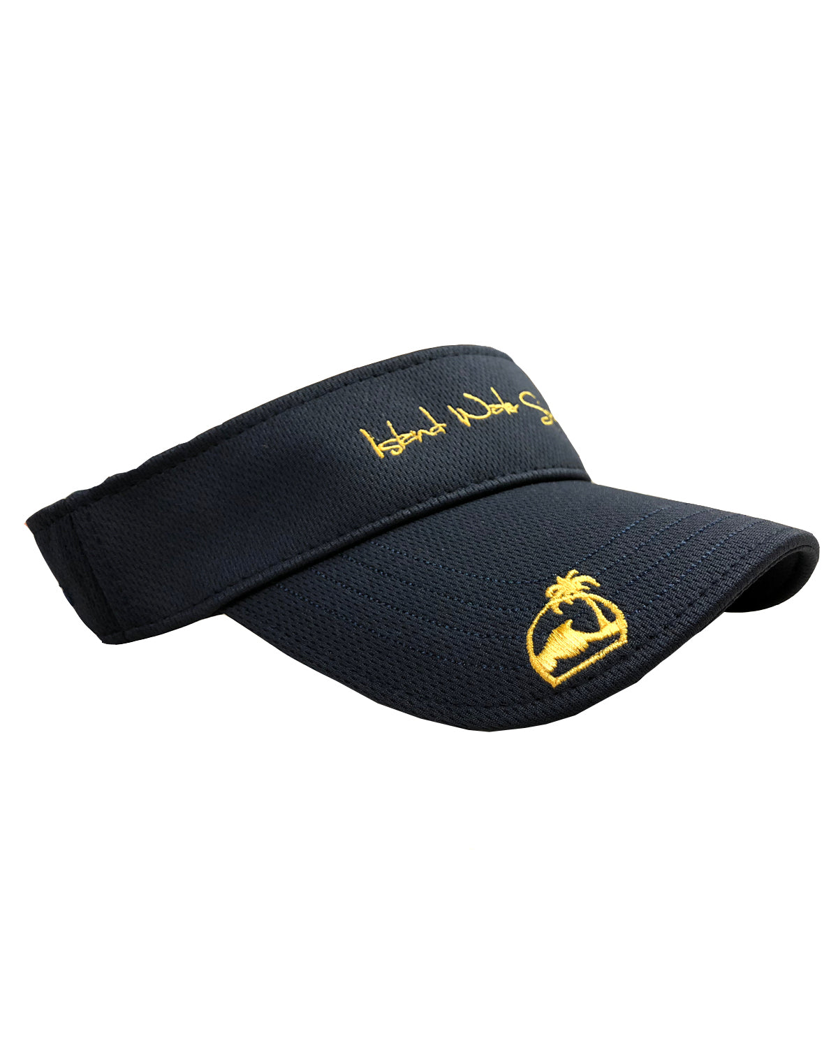 Island Water Sports Classic Script Visor Navy OS