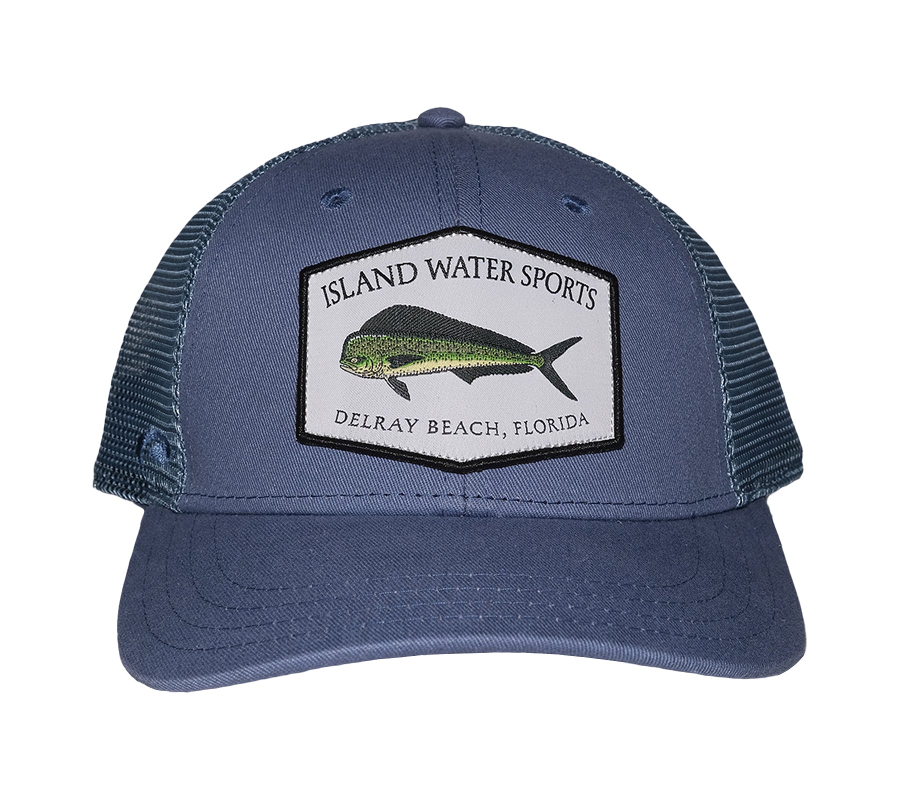 Island Water Sports Delray Beach Baseball Hat Mahi Slate