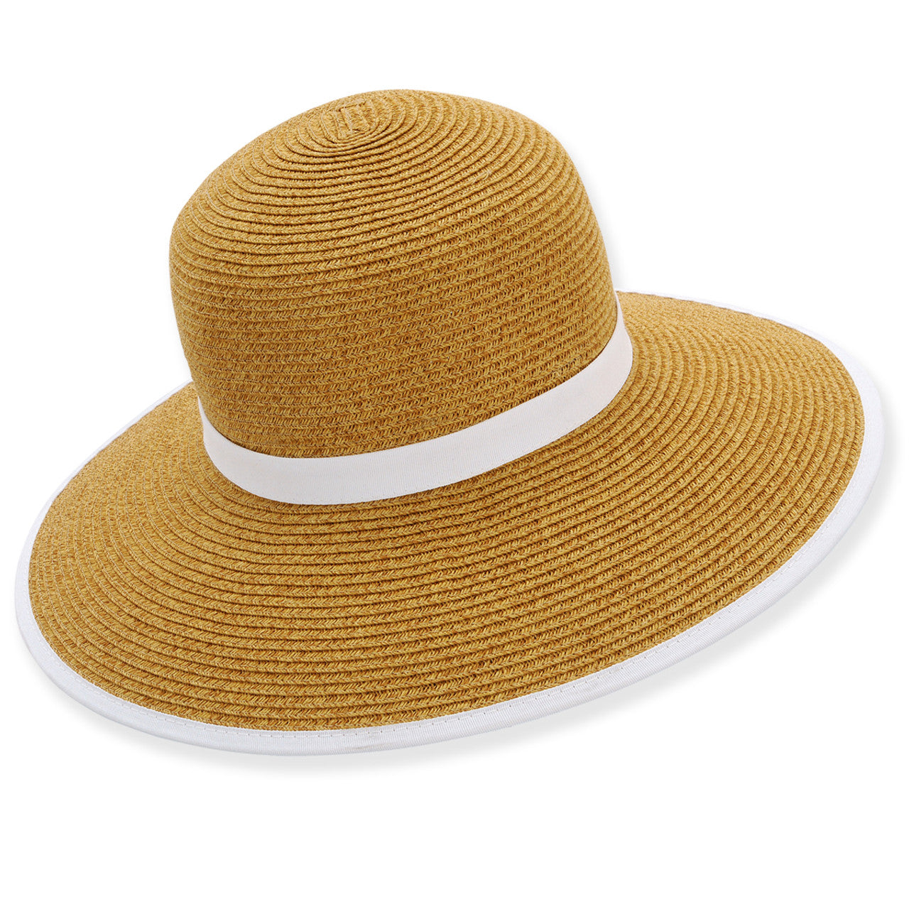 Sun N Sand Posy Straw Hat WHT OS
