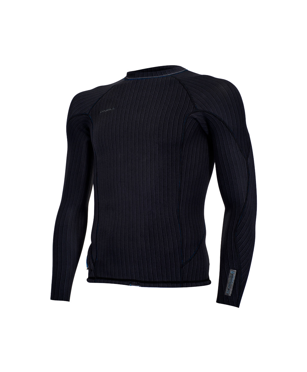 O Neill Hyperfreak Comp-X 2mm LS Wetsuit Jacket A00-Black-Black S