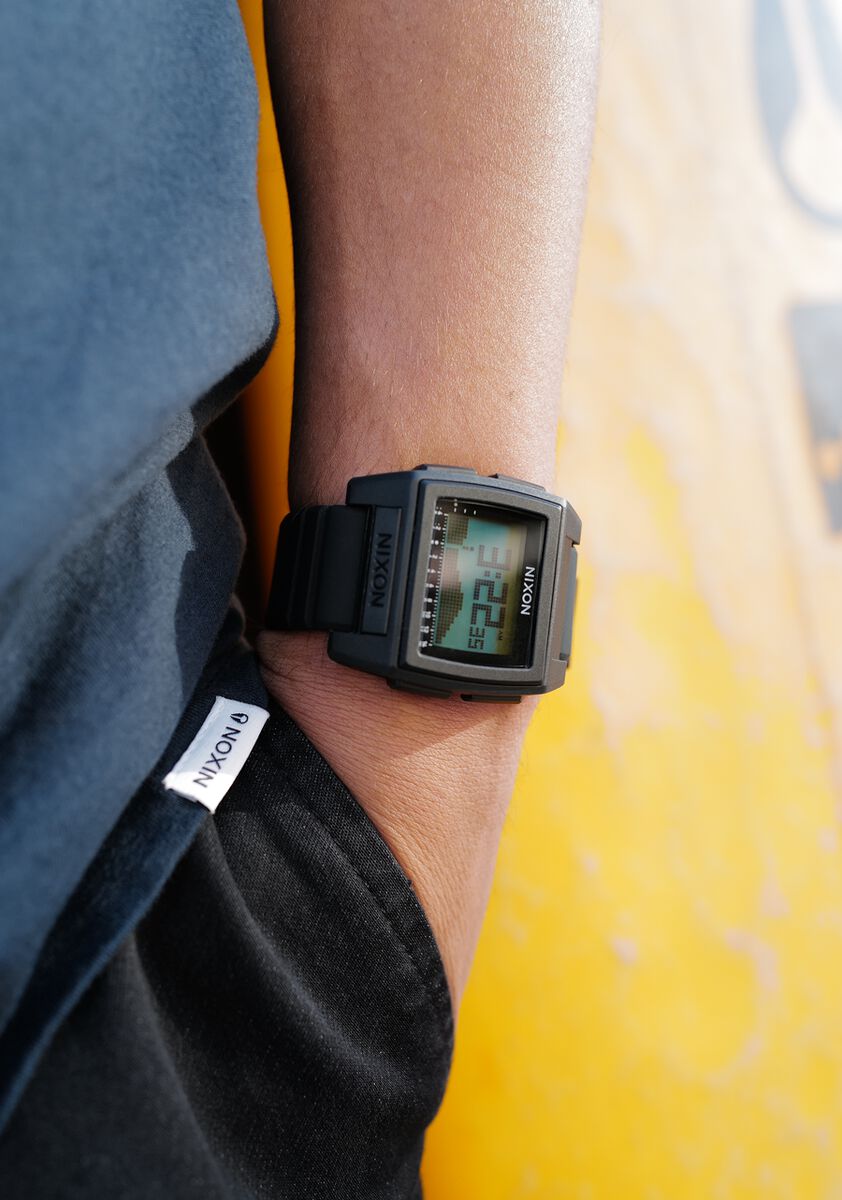 Nixon The Base Tide Pro Watch 3327-Black-Green Positive