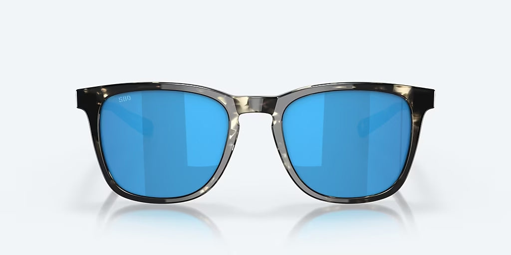 Costa Del Mar Sullivan Polarized Sunglasses ShinyBlackKelp BlueMirror 580G