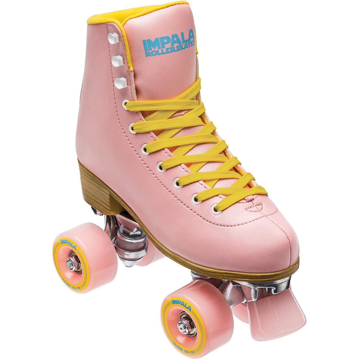 Impala Sidewalk Womens Roller Skates Pink/Yellow 8