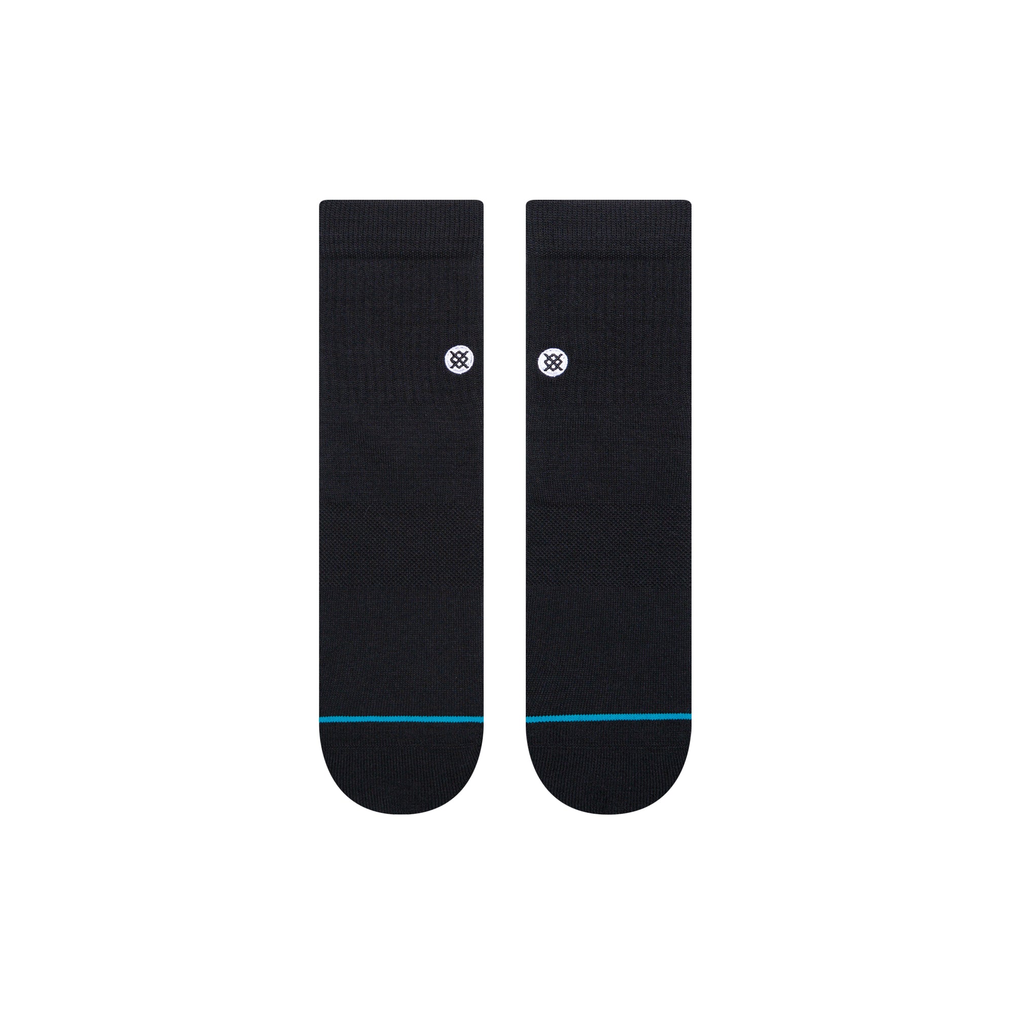Stance Icon Quarter Mens Socks Black L