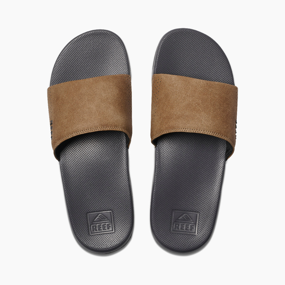 Reef One Slide Mens Sandal GTA-Grey-Tan 7