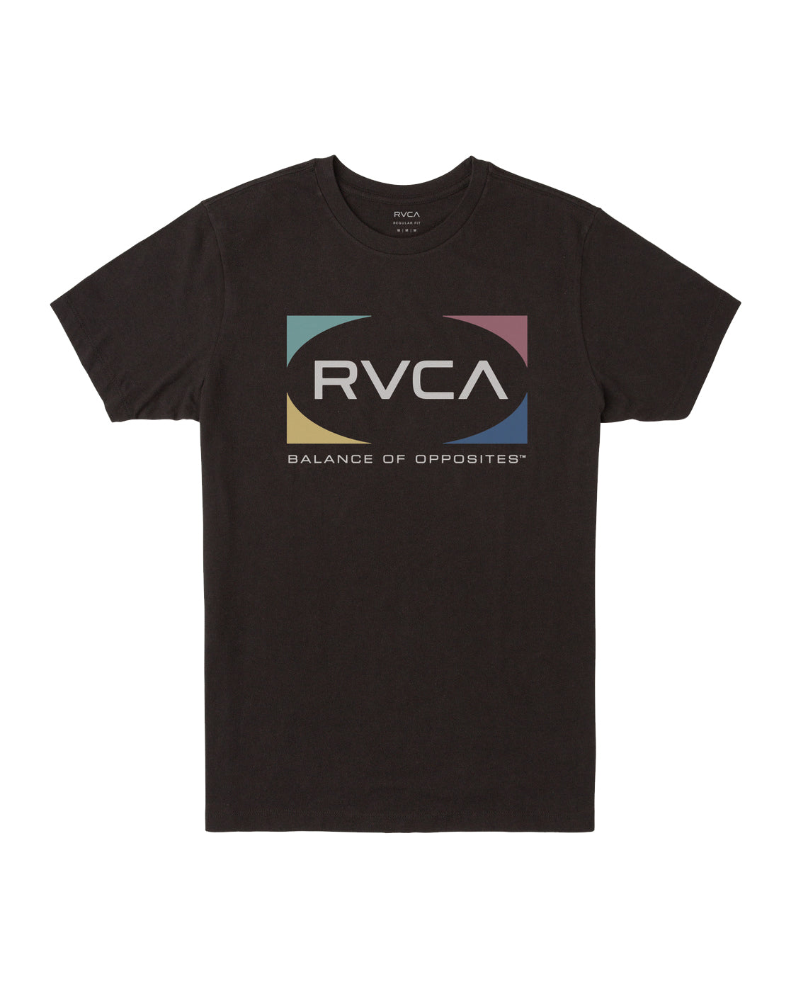 RVCA Quad SS Tee BLK M