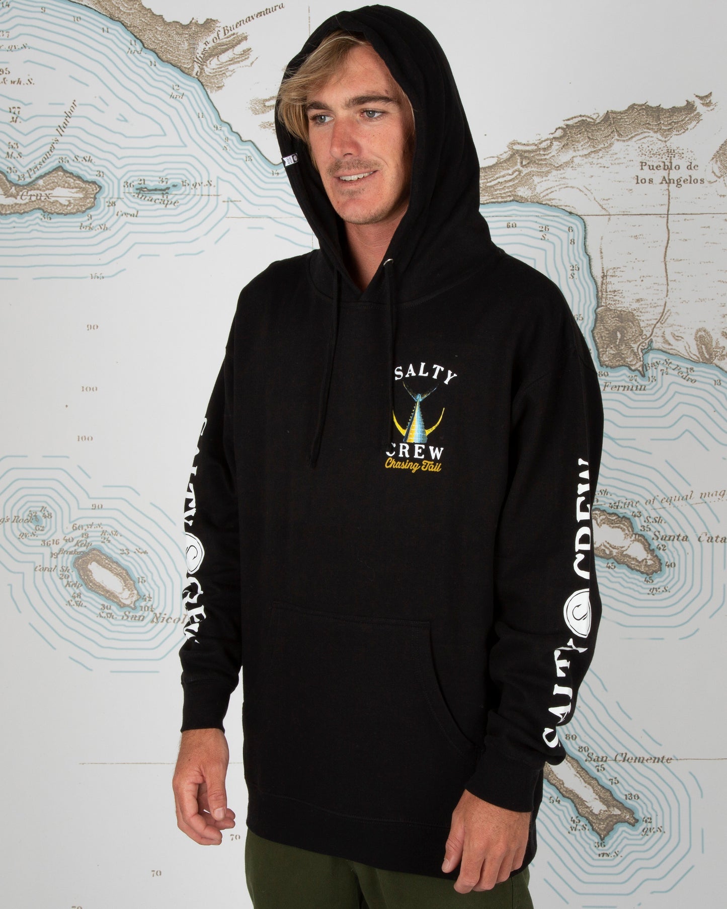 Salty Crew Tailed Hood Fleece Black L