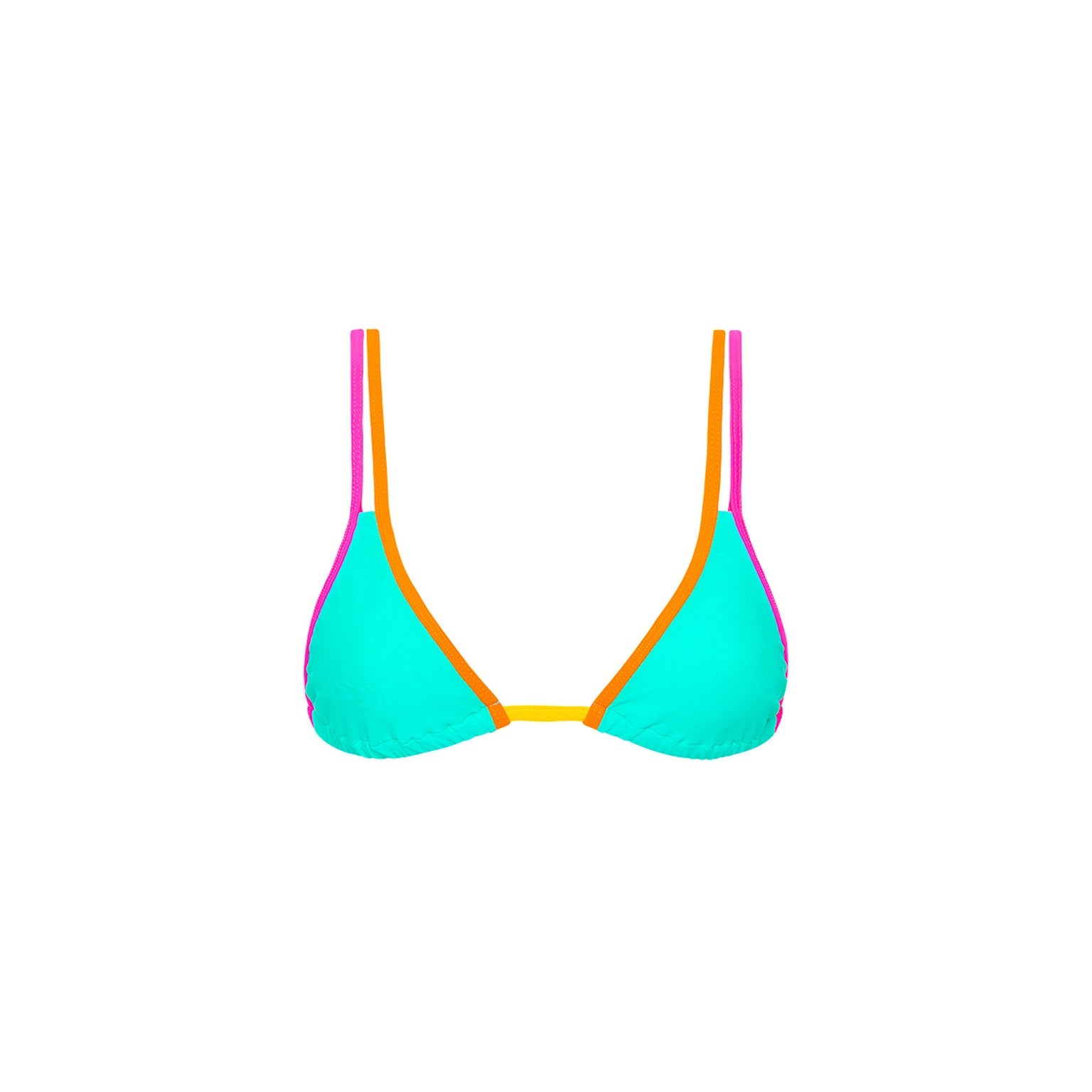 Kulani Kini Twin Strap Bralette Bikini Top Confetti L