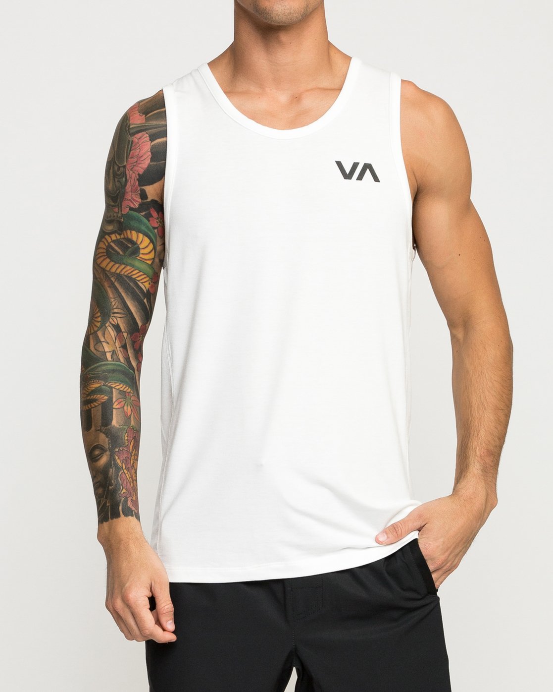 RVCA Sport Vent SL Tank WHT-White M