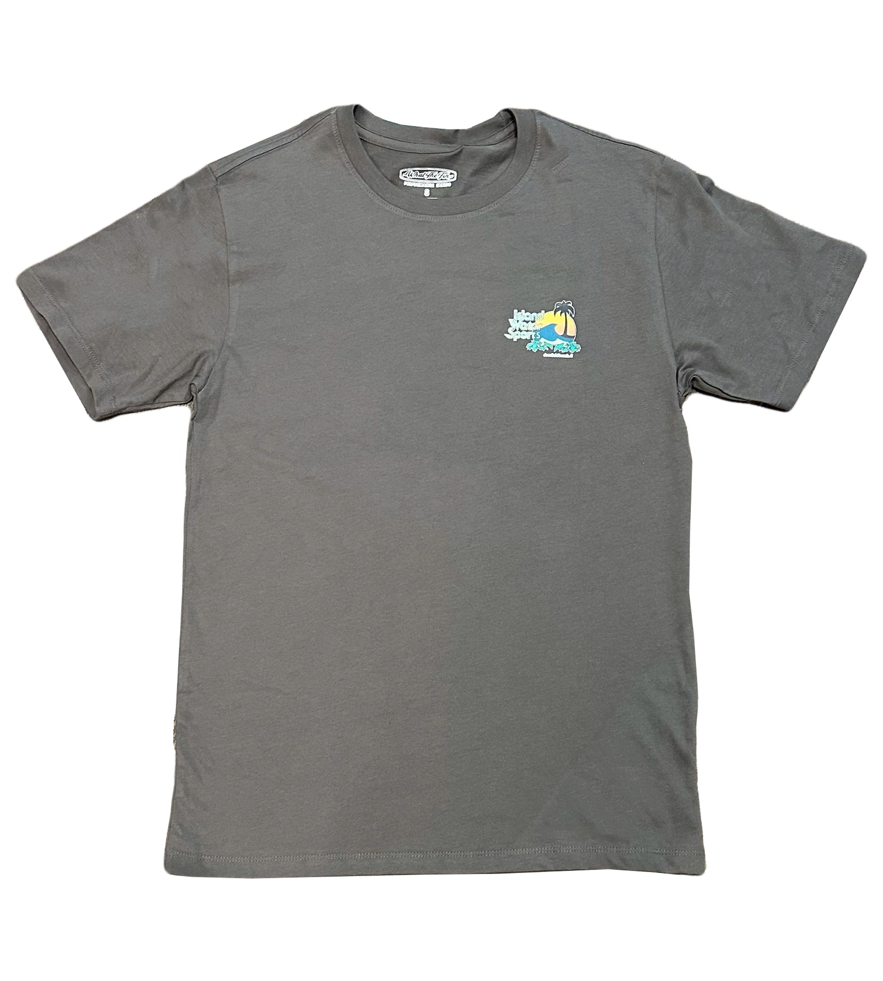 Island Water Sports Old School Logo S/S Tee Charcoal S