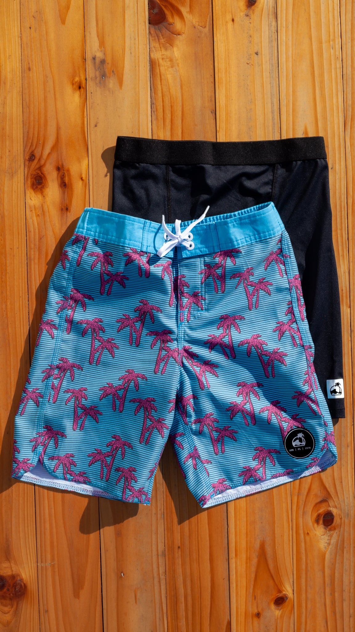 Island Water Sports Prime Boys Lycra Surf Short Black 16