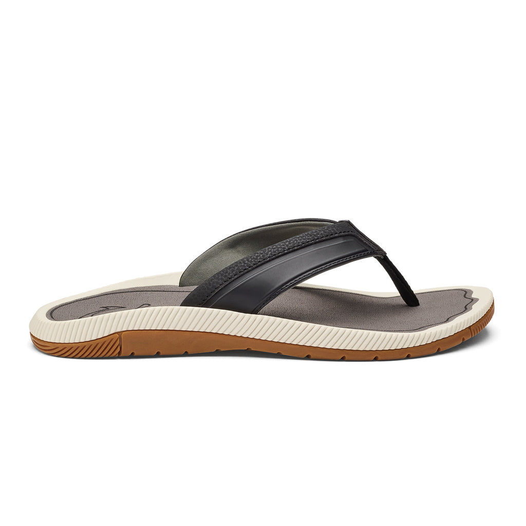Olukai Kukulu Mens Sandal 4026-Black-Charcoal 8