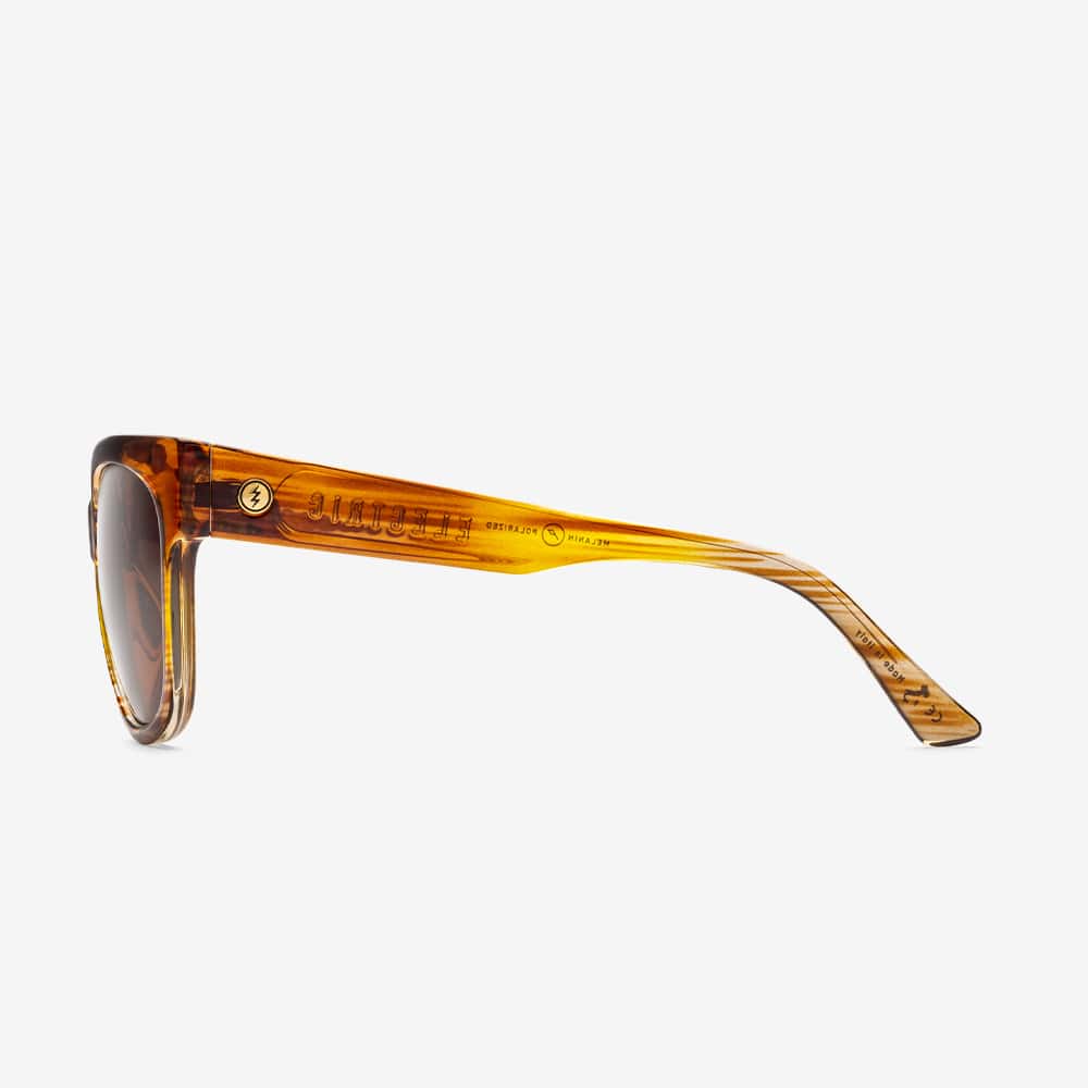 Electric Danger Cat Polarized Sunglasses Peach Bronze Oversized