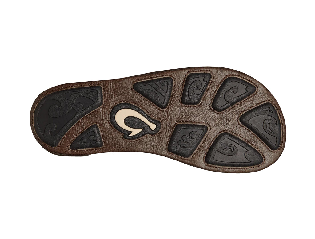 Olukai Hiapo Mens Sandal SK63-Rum-Dark Wood 9