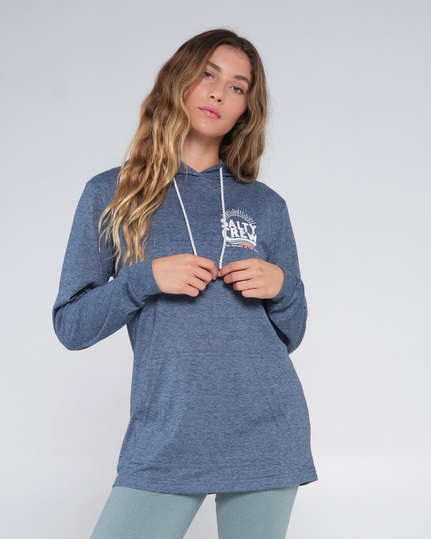 Salty Crew Womens The Wave Mid Weight Hoody Navy L