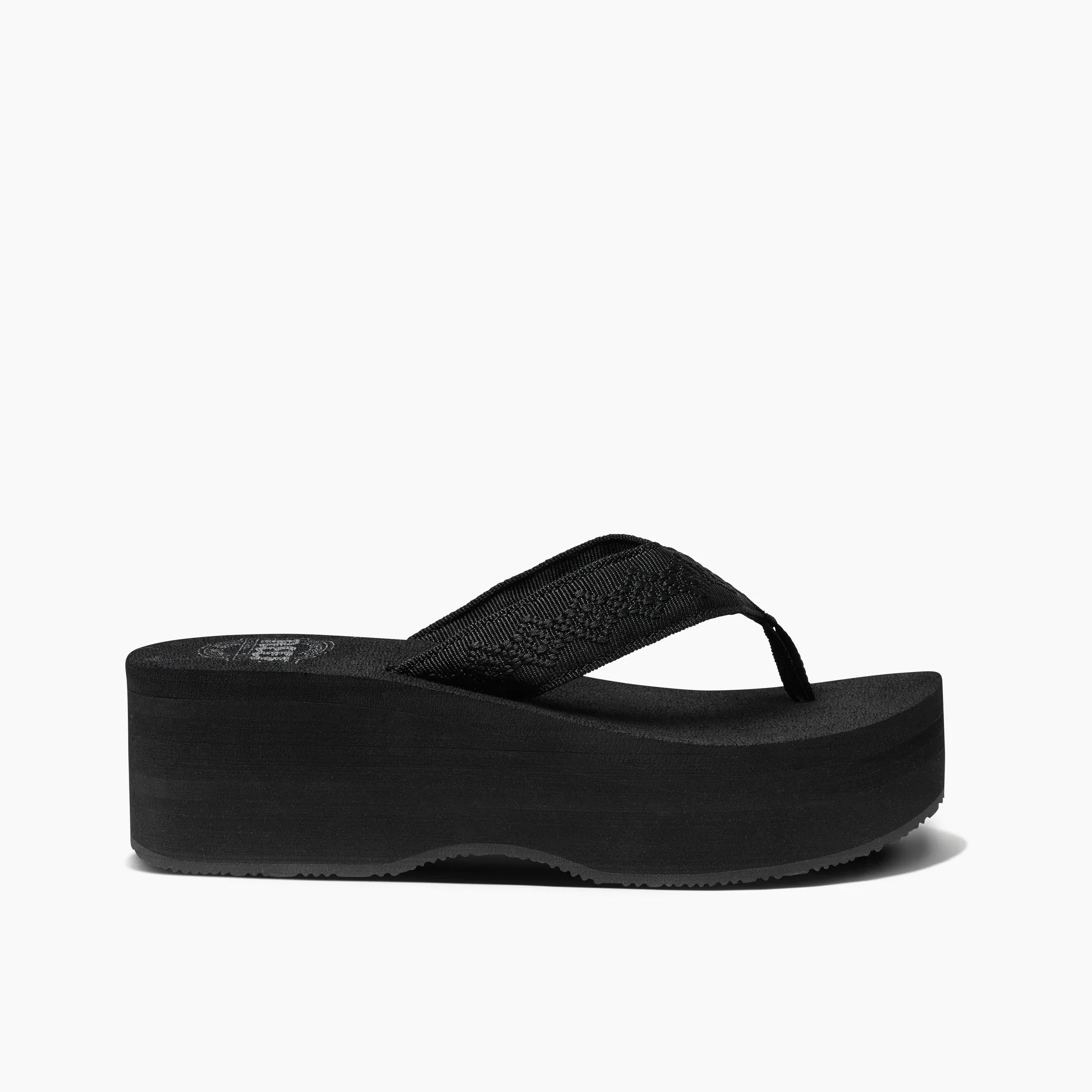 Reef Sandy Hi Womens Sandal Black 10