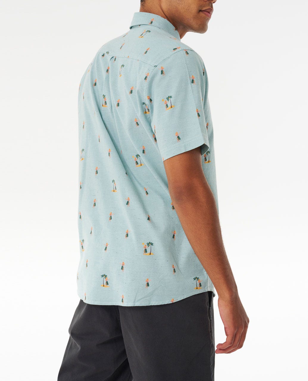 Rip Curl Hula Breach SS Shirt 3458-DustyBlue M