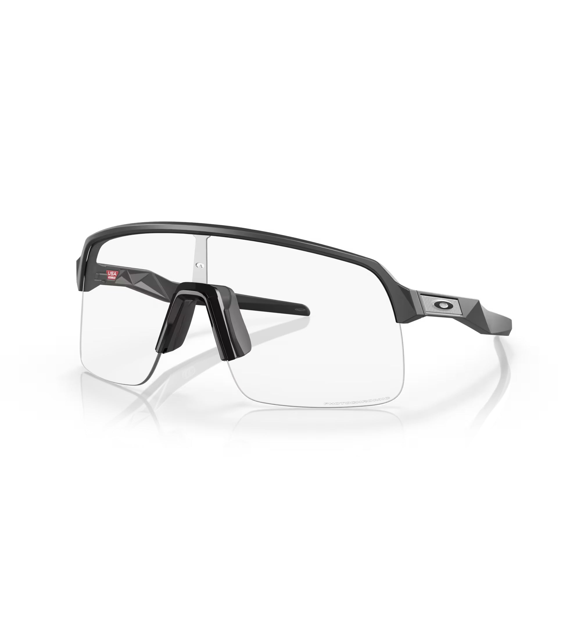 Oakley Sutro Lite Polarized Sunglasses Matte Carbon Clear Photochromic Oversized