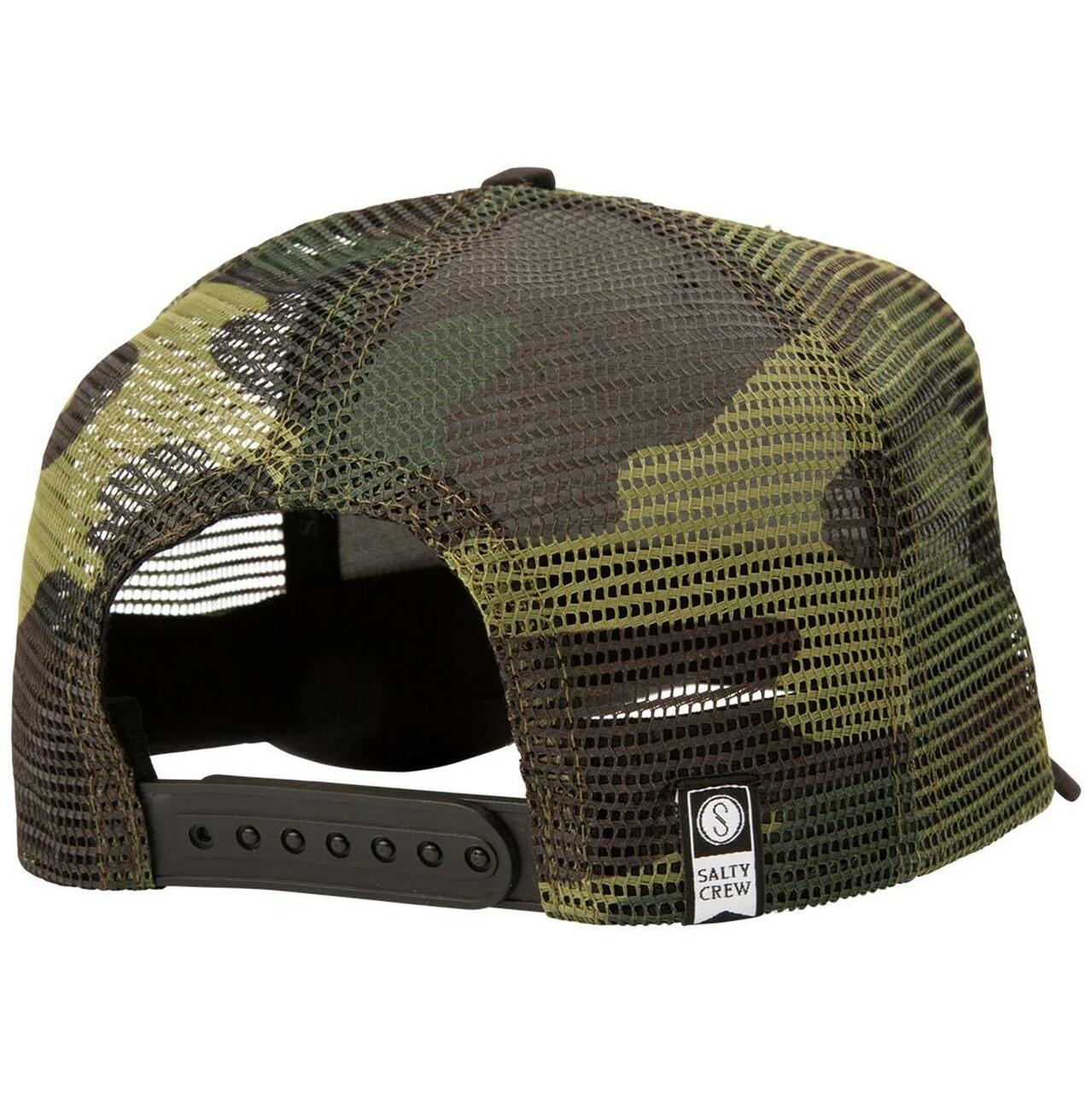 Salty Crew Bigmouth Trucker Hat Black/Camo One Size