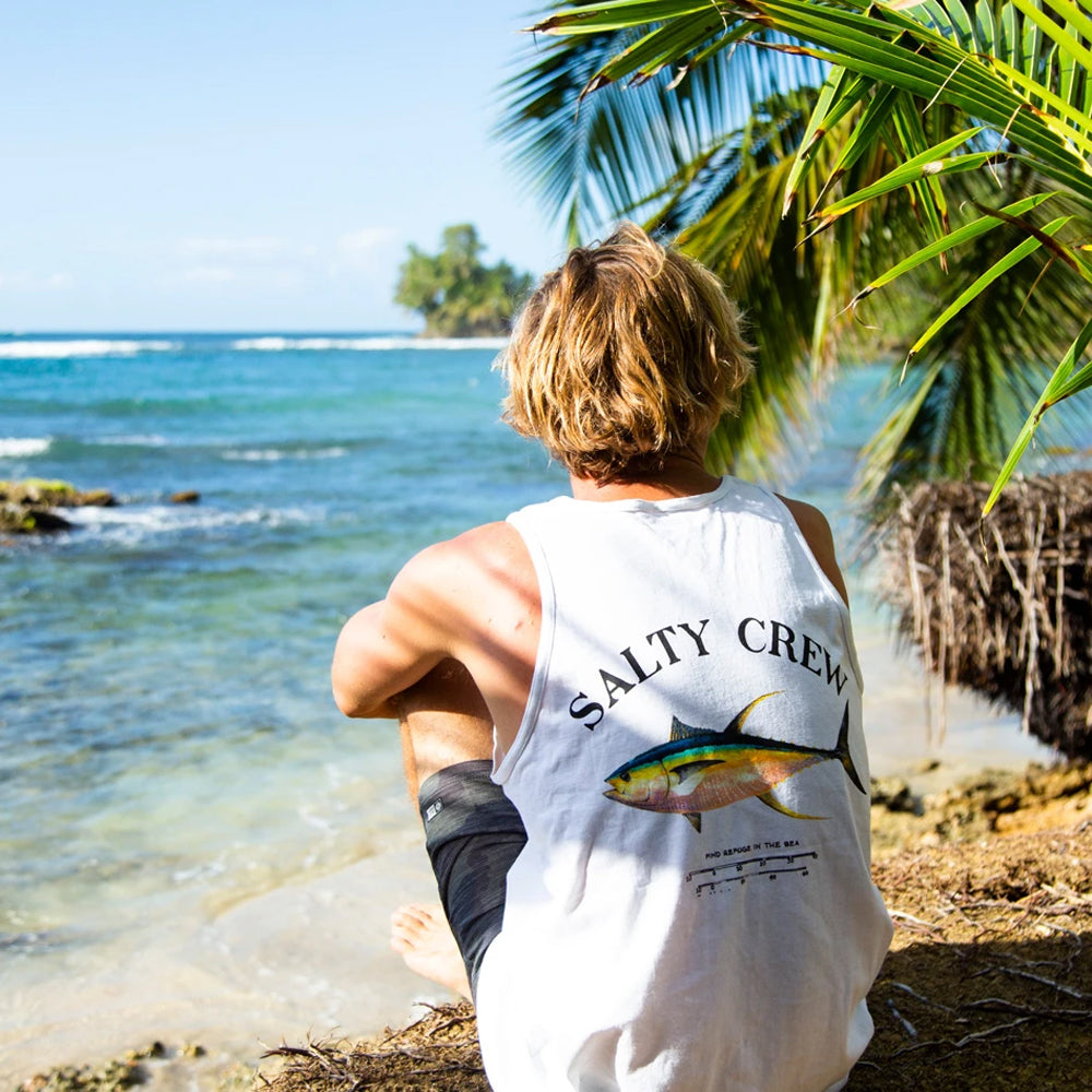 Salty Crew Ahi Mount Tank White M