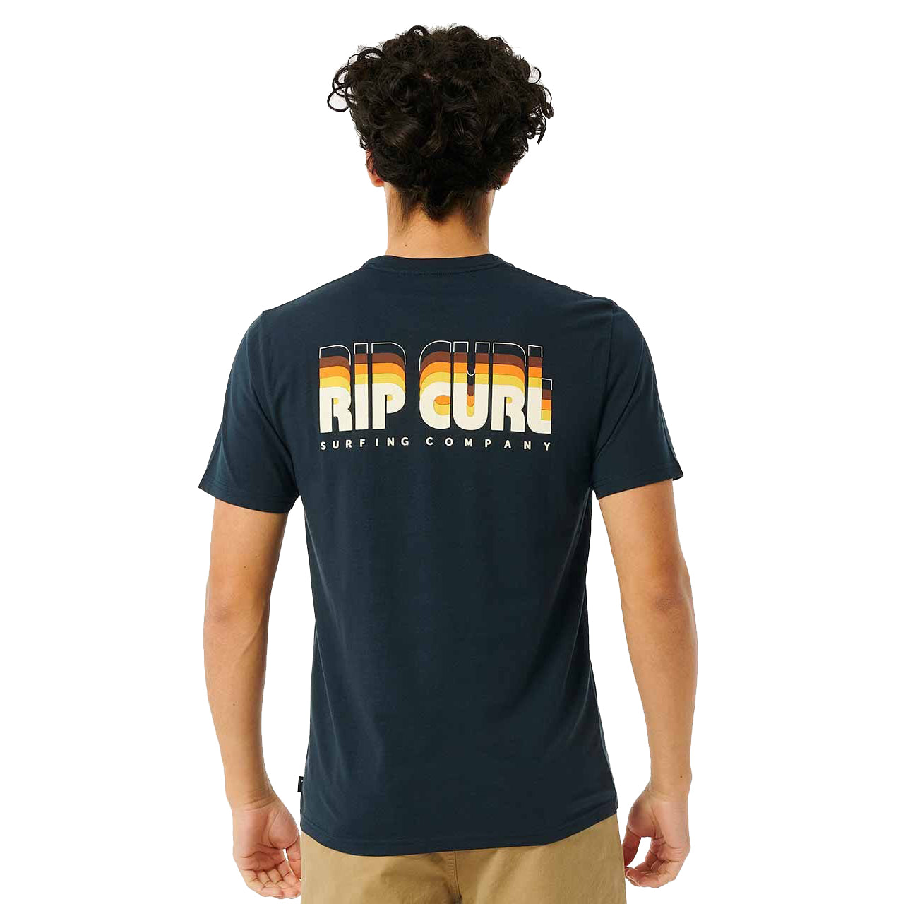Rip Curl Surf Revival Boxin SS Tee 0291-DarkNavy L