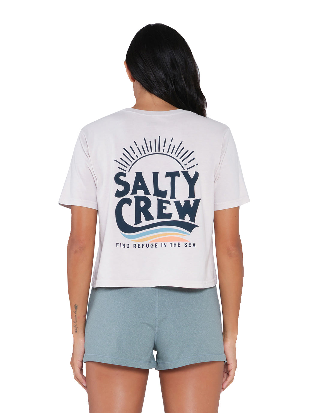 Salty Crew The Wave Crop Tee  NATU S