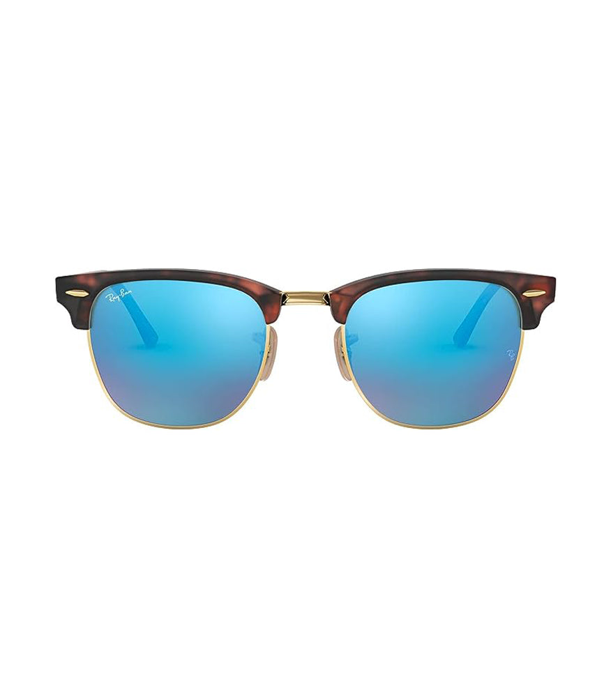 Ray Ban Clubmaster Sunglasses SandHavana GreyMirror Rimless