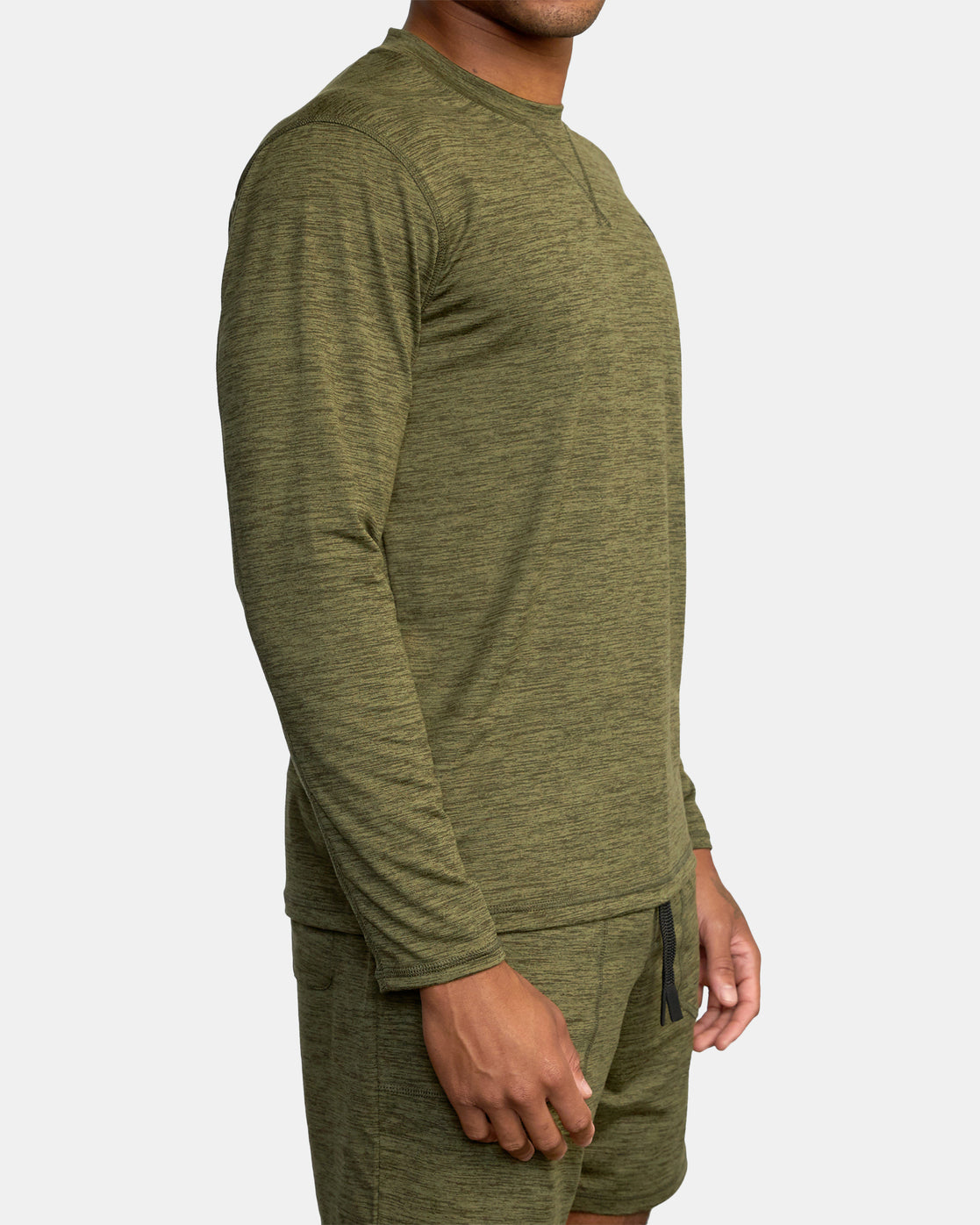 RVCA C-ABLE CREW NECK OLV S