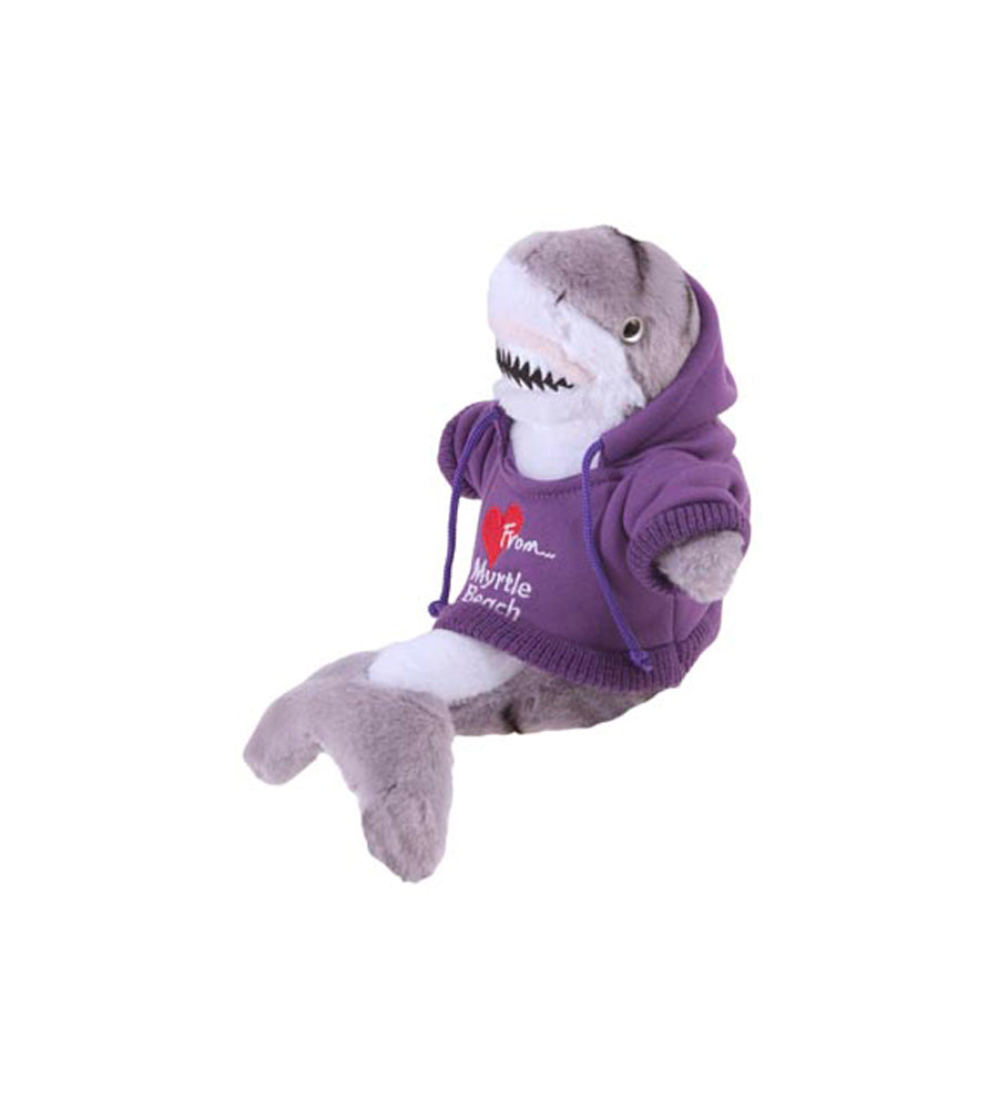 The Petting Zoo 8" Plush TigerShark Grey