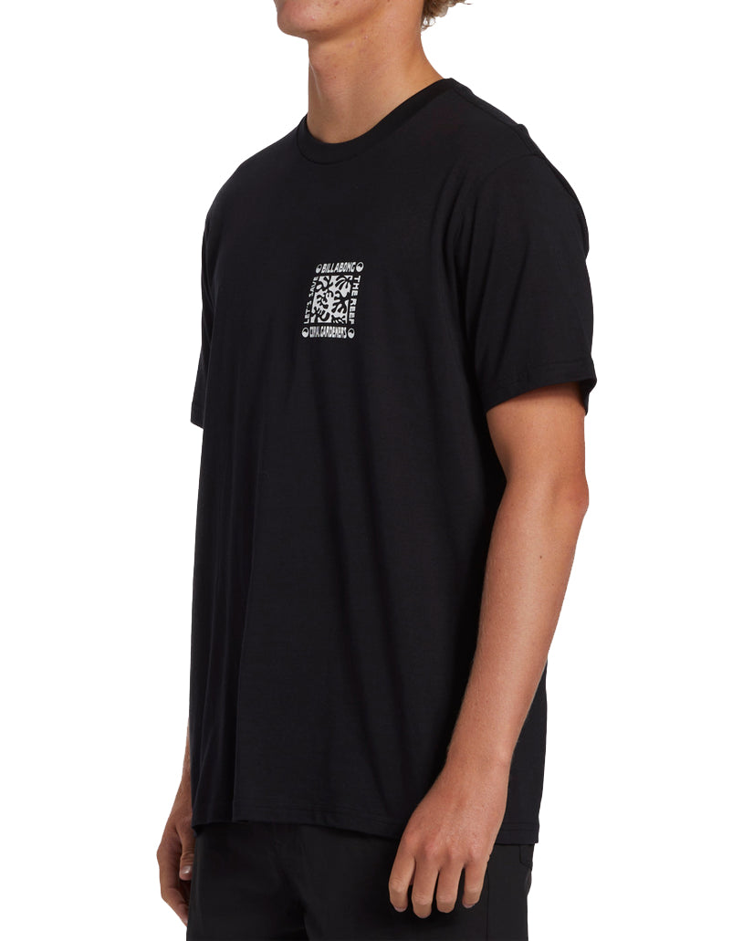Coral Garden Horizon SS Tee BLK XL