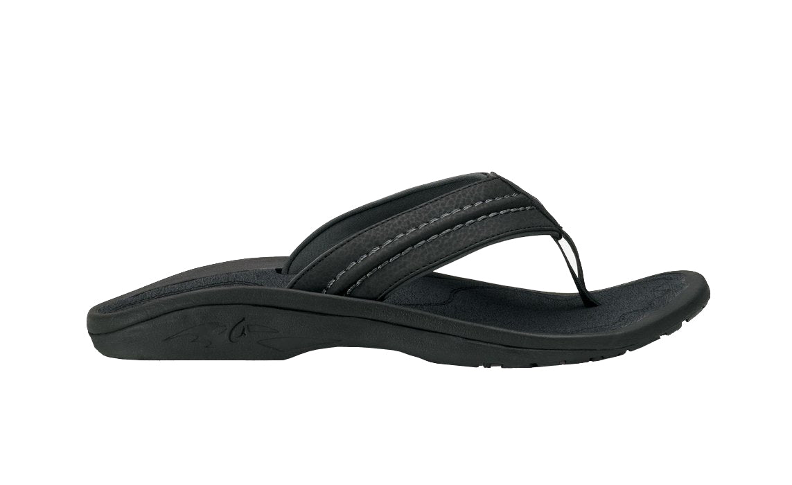 Olukai Hokua Mens Sandal 4042-Black-Dark Shadow 8